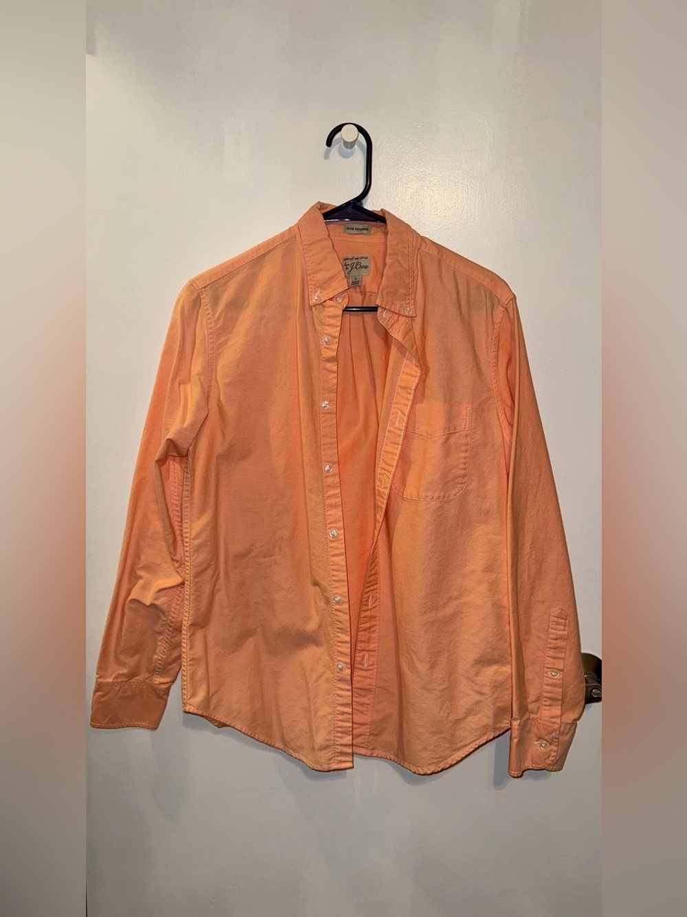 J. Crew Men’s Button-Down Shirt - Peach Orange